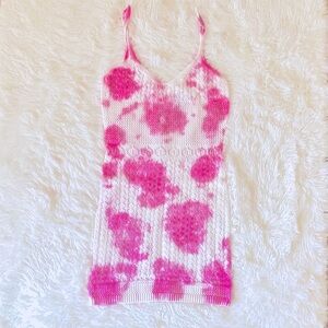 ASOS Tie Dye Knit Swim Coverup Dress, 4